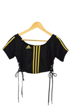 Load image into Gallery viewer, Reworked Adidas Crop Top
