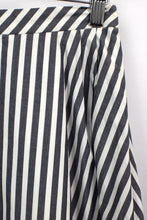 Load image into Gallery viewer, Reworked Black White Striped Skirt
