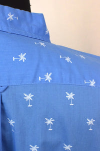 Izod Brand Palm Tree Print Shirt