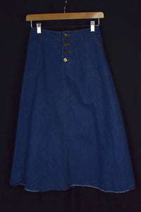 Reworked Denim Skirt
