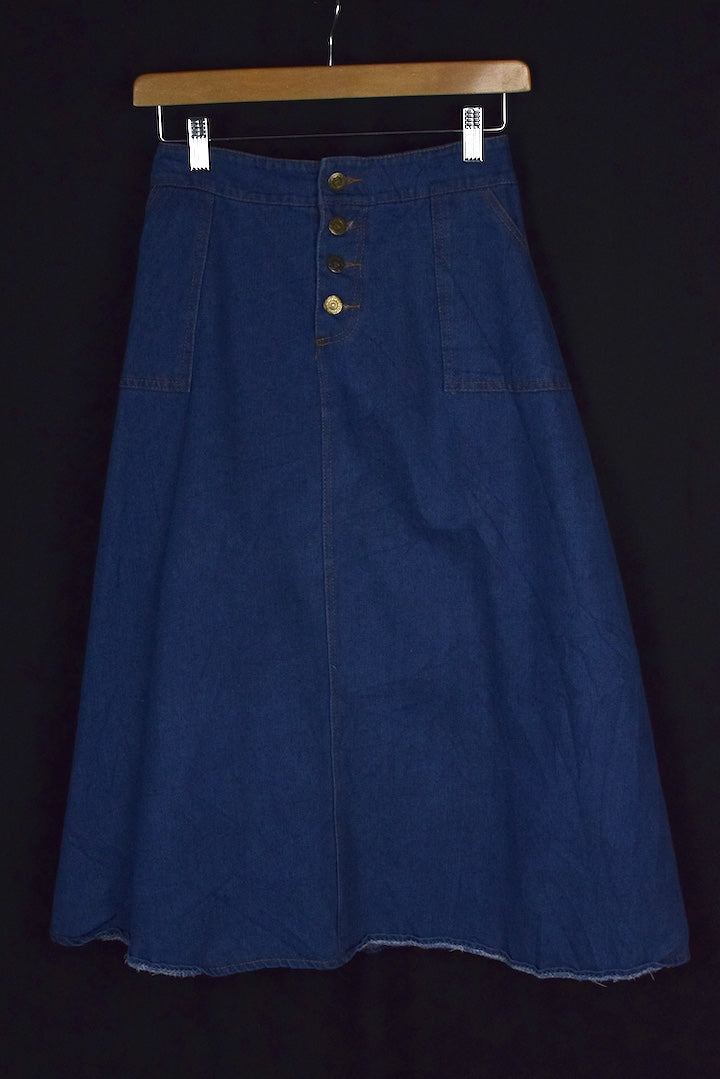 Reworked Denim Skirt