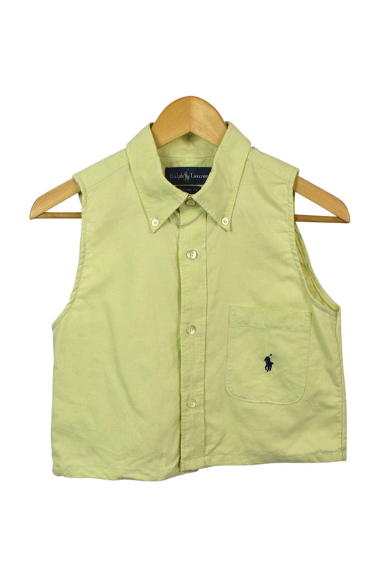 Reworked Ralph Lauren Brand Crop Top