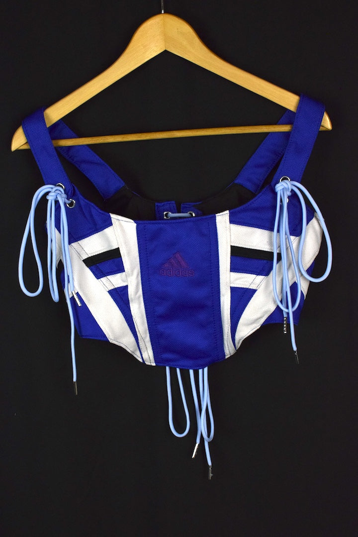 Reworked Adidas Brand Corset Top