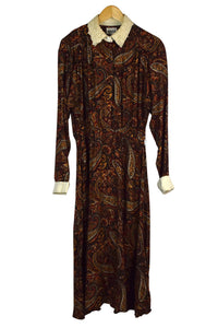90s Paisley Print Dress