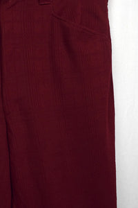 70s Red Polyester Pants