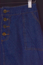 Load image into Gallery viewer, Reworked Denim Skirt

