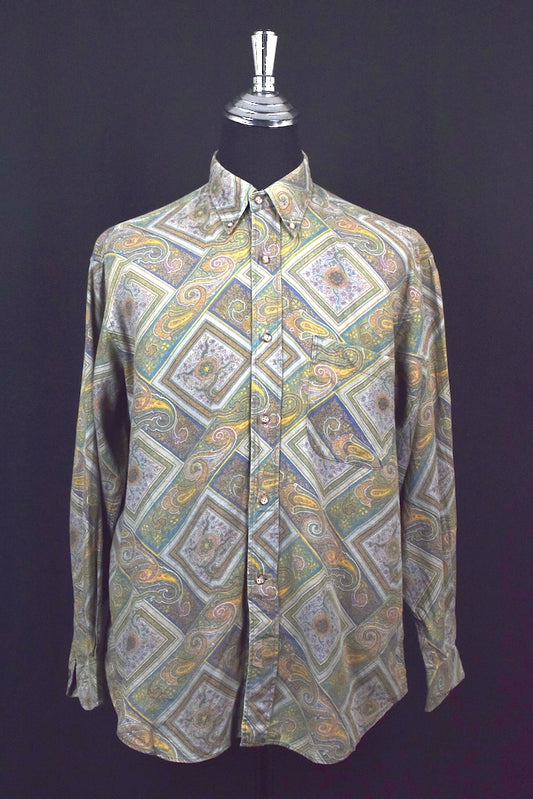 Abstract Diamond Print Shirt