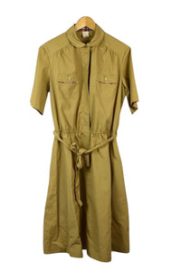 Beige Safari Dress
