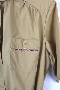 Beige Safari Dress