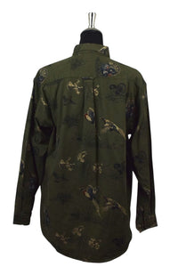 Turkeys and Birds Print Shirt