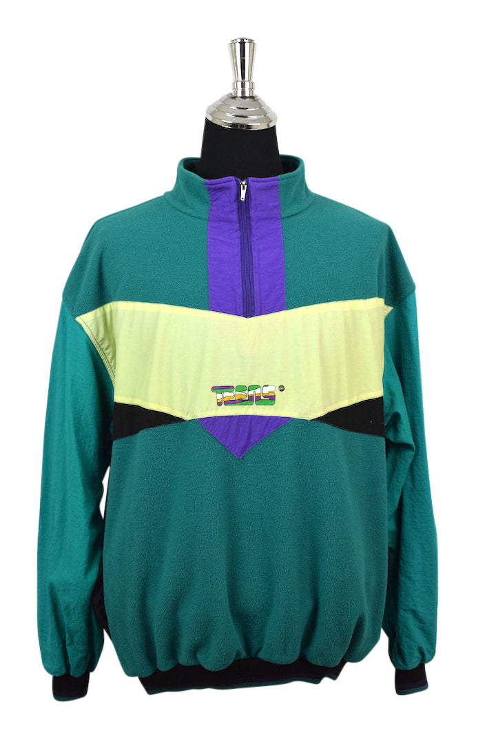 80s/90s Green Fleeced Pullover