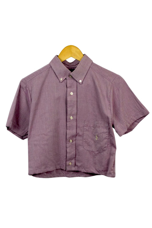 Reworked Ralph Lauren Brand Cropped Top
