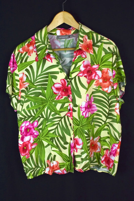 Hawaiian Floral Print Top
