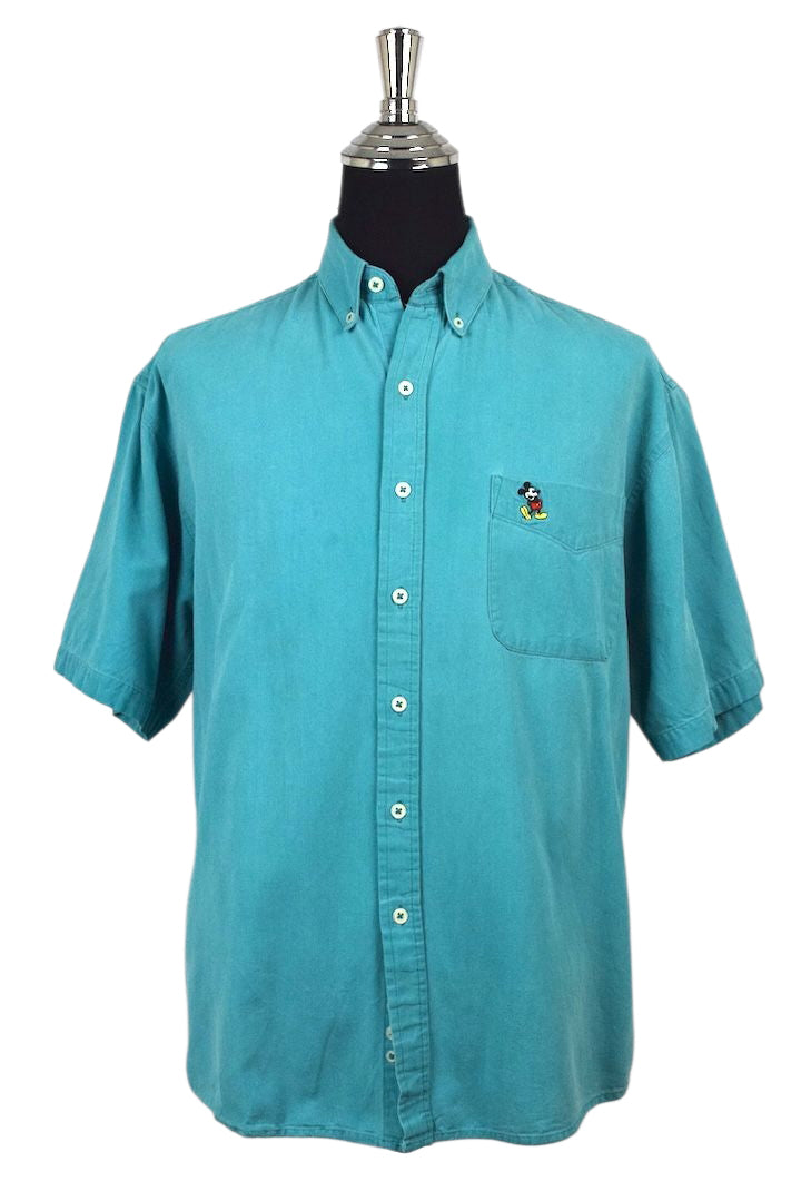 90s Mickey Mouse Denim Shirt
