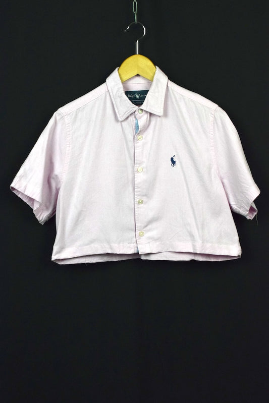 Reworked Ralph Lauren Brand Crop Top