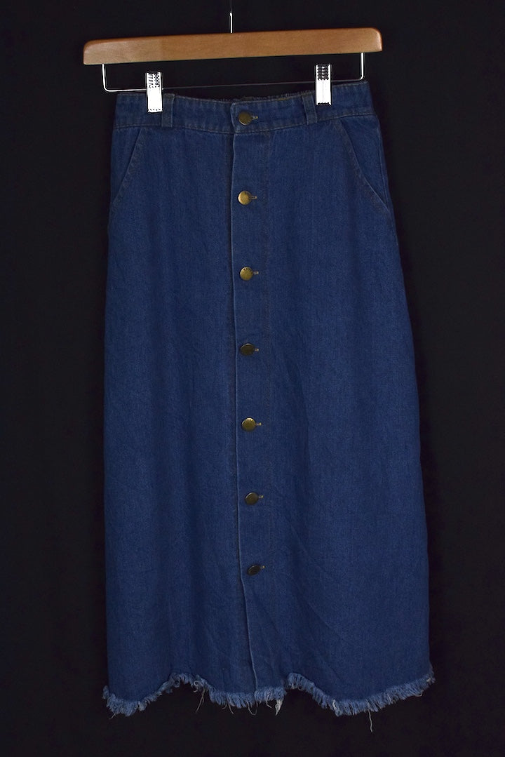 Reworked Denim Skirt