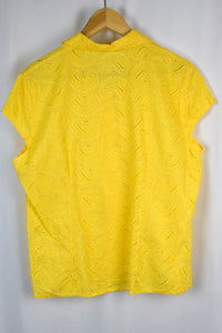 Yellow Paisley Print Blouse