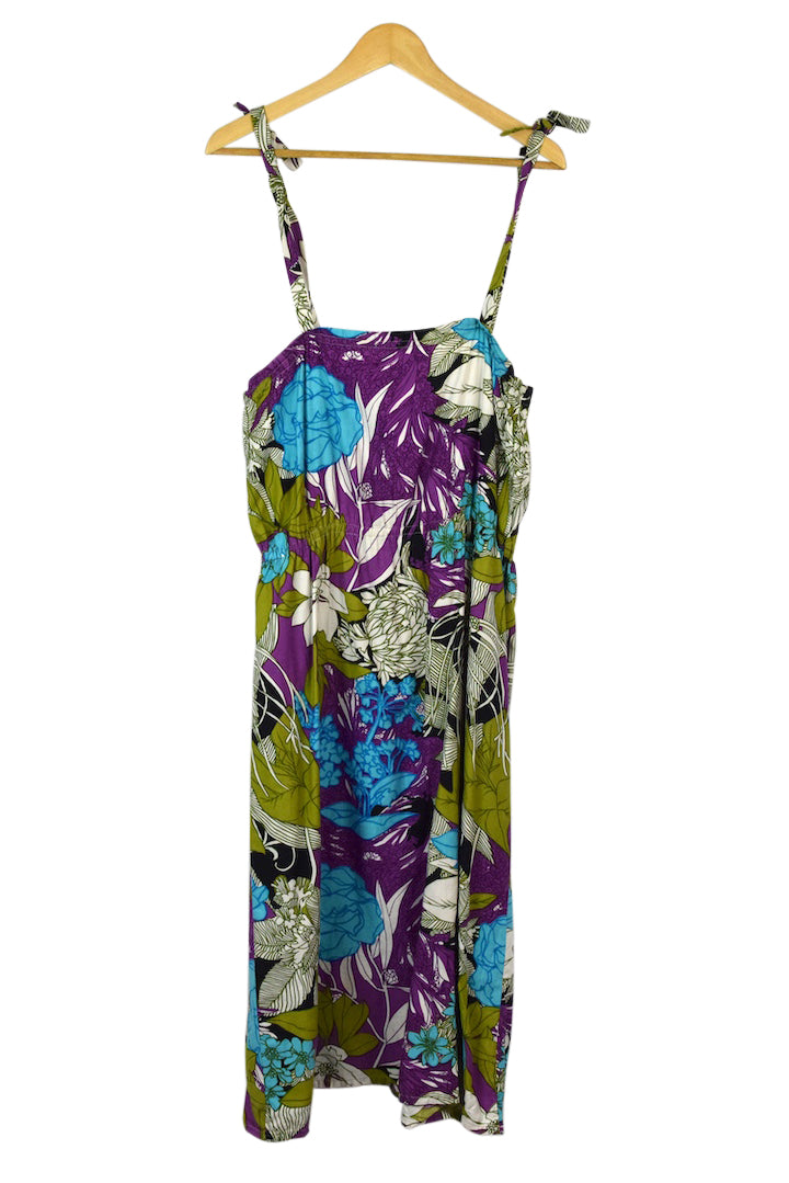 Reworked Colourful Floral Dress