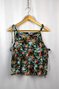 Reworked Baby Doll Tie Up Top