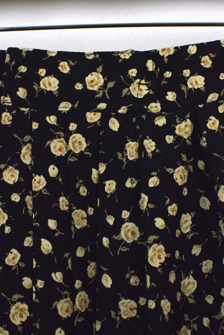 Reworked Floral Print Skirt