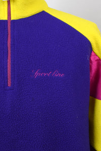 80s/90s Sportsline Brand Fleeced Pullover