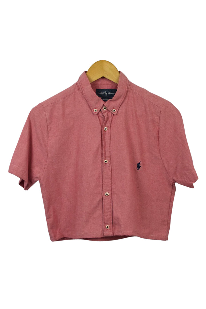 Reworked Ralph Lauren Brand Crop Top
