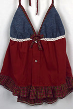 Load image into Gallery viewer, Reworked Halterneck Babtydoll Top
