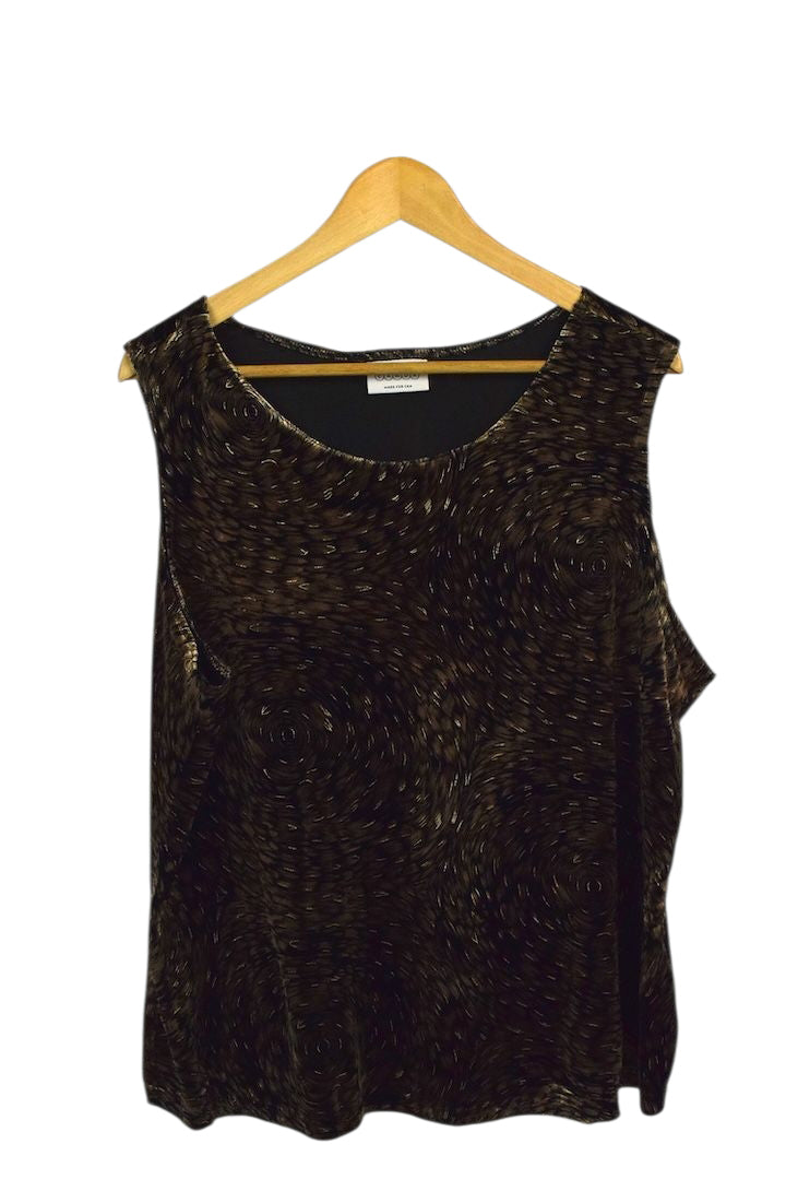 Abstract Velvet Top