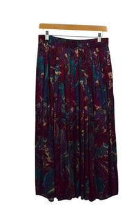 80s/90s Paisley Floral Print Skirt