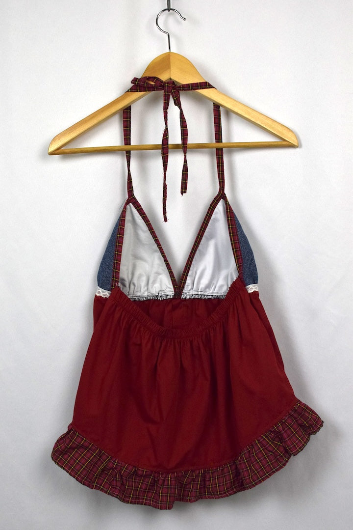 Reworked Halterneck Babtydoll Top