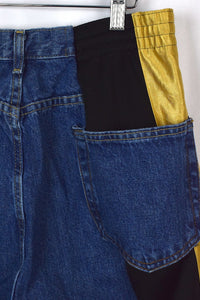 Reworked Puma Brand Track-Jeans