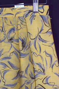 Reworked Abstract Floral Print Skirt