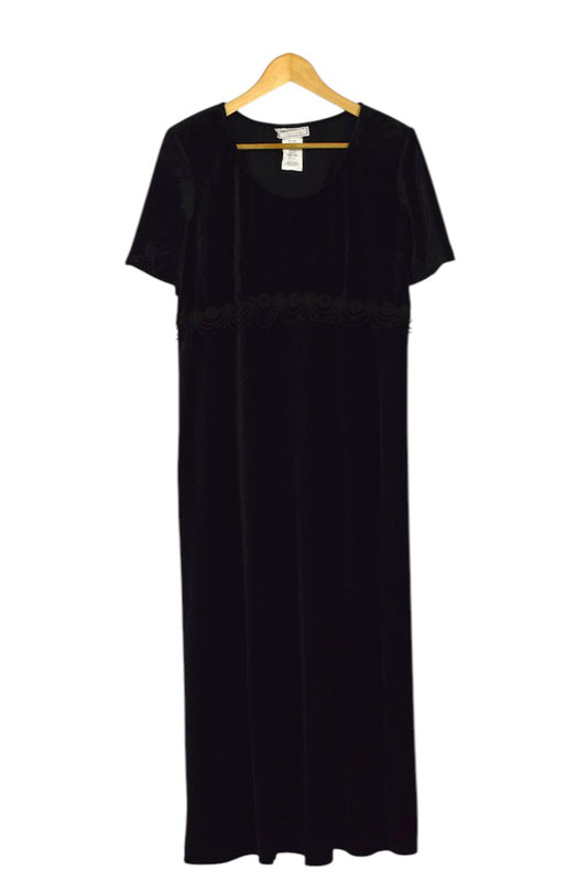 DEADSTOCK Black Velvet Dress