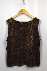 Abstract Velvet Top