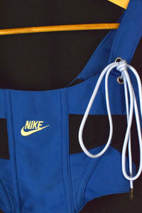 Reworked Nike Brand Corset Top