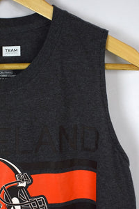 Reworked Cleveland Browns NFL Cropped Sleeveless T-shirt