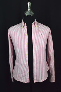Pink Striped Ralph Lauren Brand Shirt
