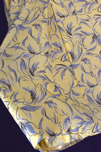 Reworked Abstract Floral Print Skirt