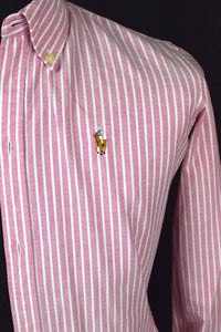 Pink Striped Ralph Lauren Brand Shirt