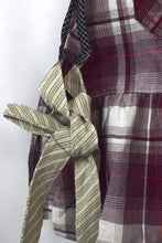 Load image into Gallery viewer, Reworked Checkered Baby Doll Top
