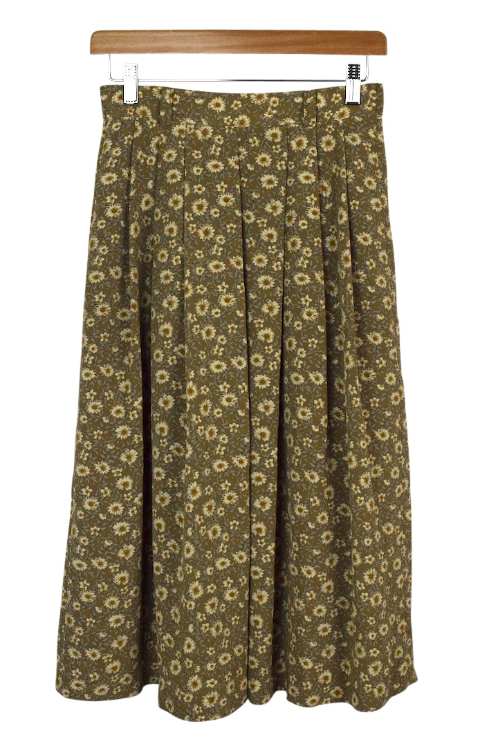 Reworked Floral Print Skirt