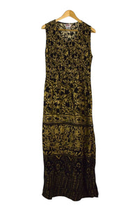 Abstract Leaf Print Dress