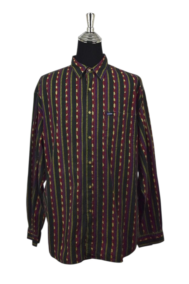 90s Striped Denim Shirt