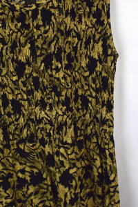 Abstract Leaf Print Dress