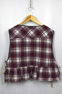 Reworked Checkered Baby Doll Top