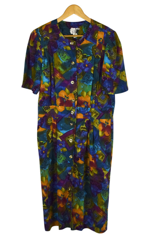 80s/90s Abstract Dress