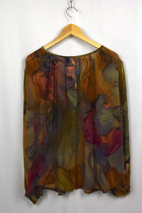 80s/90s Abstract Print Blouse