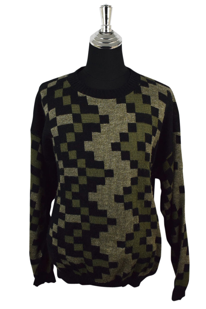 80s/90s Checkered Knitted Jumper