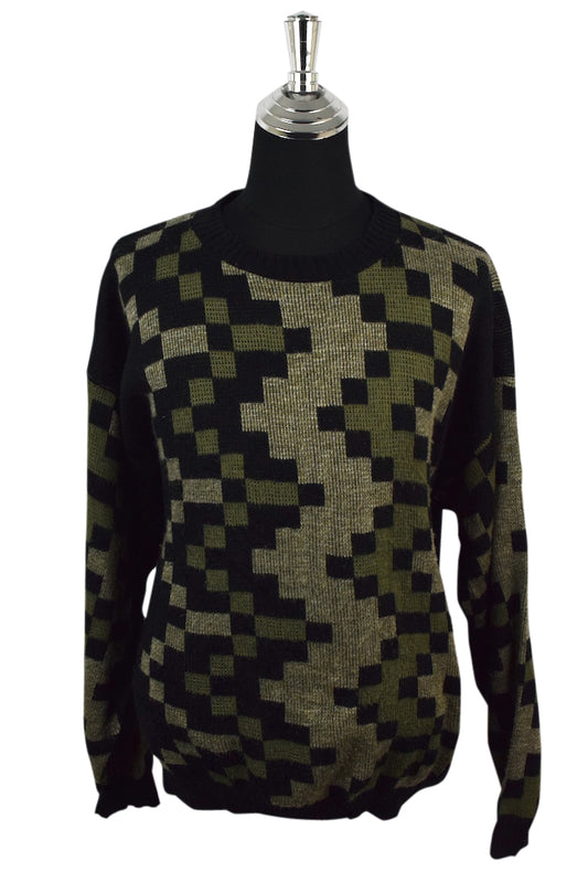 80s/90s Checkered Knitted Jumper