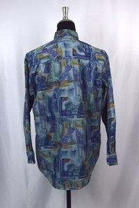 Abstract Statue Print Shirt